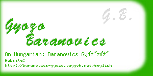 gyozo baranovics business card